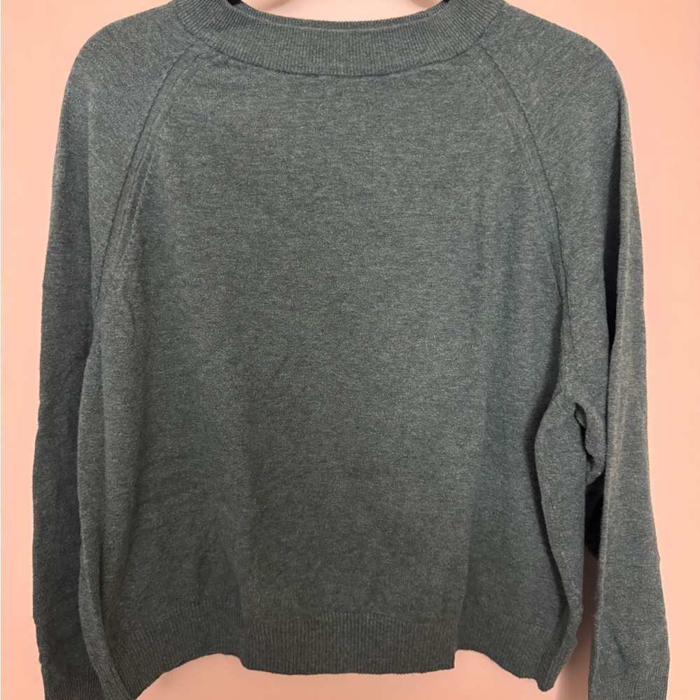 a new day Teal Crewneck Sweater